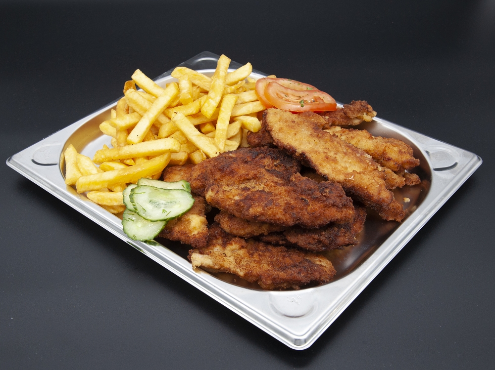 Schnitzelplatte für die ganze Familie (4 Personen)